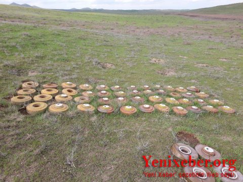 Azad edilmiş ərazilərdə ötən həftə aşkarlanan minaların sayı -