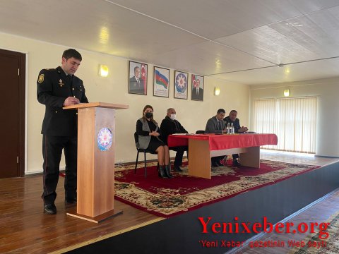 Şirvan ŞPŞ maarifləndirmə tədbiri