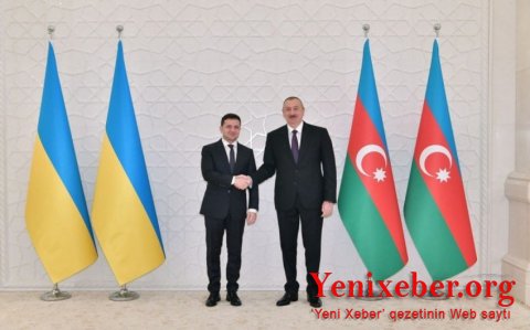 Zelenski İlham Əliyevə təşəkkür edib