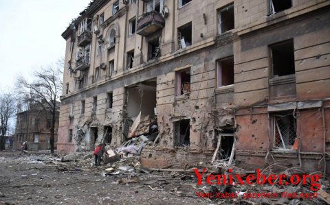 Mariupolda 1 300-ə yaxın dinc sakin həlak olub