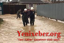 Masallı və Cəlilabadda su basmış ərazilərdən daha 25 nəfər xilas edilib