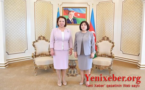 Sahibə Qafarova Qazaxıstan Parlamenti Məclisinin sədr müavini ilə görüşüb