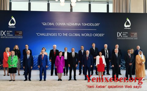 Prezident İlham Əliyev IX Qlobal Bakı Forumunda çıxış edib