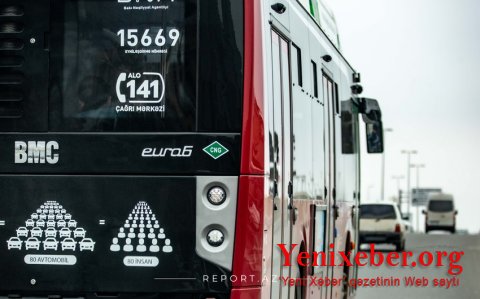 Bakıda 111 avtobus gecikmə ilə hərəkət edir