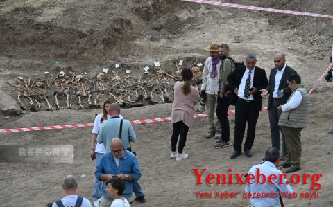 Jurnalistlər və QHT nümayəndələri Edillidə hərbçilərin nəşlərinin qalıqlarına baxıb