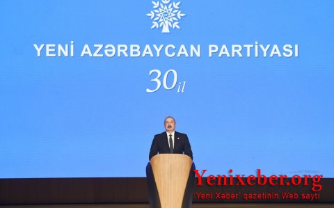 YAP-ın yaradılmasının 30-cu ildönümü münasibətilə tədbir keçirilib, Prezident İlham Əliyev toplantıda çıxış edib -