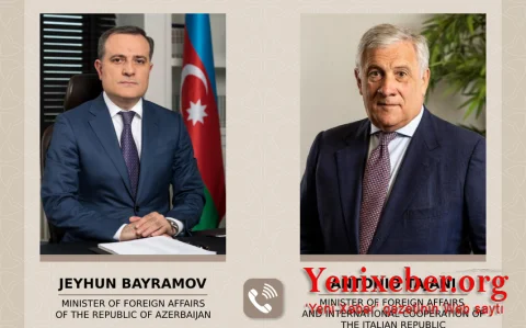 Ceyhun Bayramovla italiyalı həmkarı arasında telefon danışığı olub