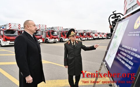 Prezident yeni alınmış xüsusi təyinatlı texnikalar və təcili tibbi yardım avtomobilləri ilə tanış olub  --