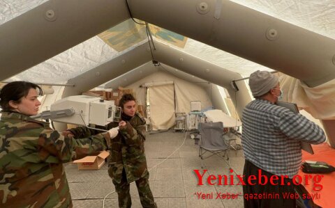 FHN-in Türkiyədə fəaliyyət göstərən mobil səhra hospitallarında 512 nəfərə tibbi xidmət göstərilib