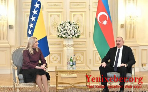 Azərbaycan Prezidenti Bosniya və Herseqovinanın Rəyasət Heyətinin Sədri ilə görüşüb -