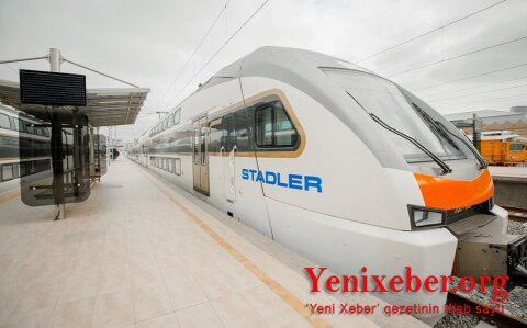 Bakıdan Qəbələ və Ağstafaya ilk sürət qatarı yola düşüb
