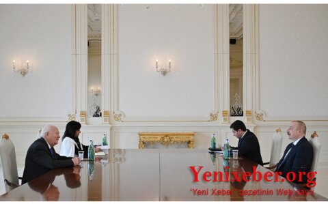 Prezident İlham Əliyev BMT-nin Sivilizasiyalar Alyansının ali nümayəndəsini qəbul edib