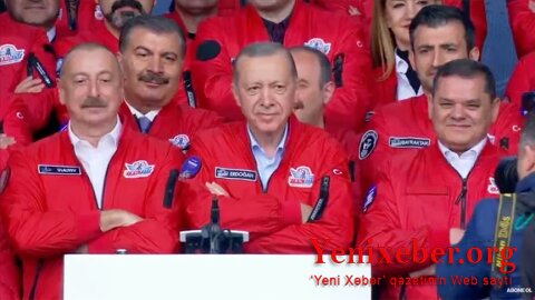 İlham Əliyev Ərdoğanla birlikdə TEKNOFEST-də -