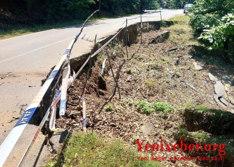 Lənkəranda torpaq sürüşməsi -