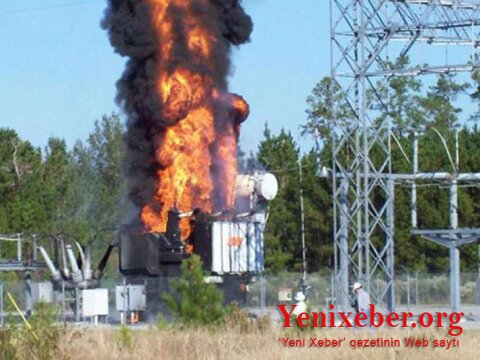 Sumqayıtda transformatorda yanğın olub: