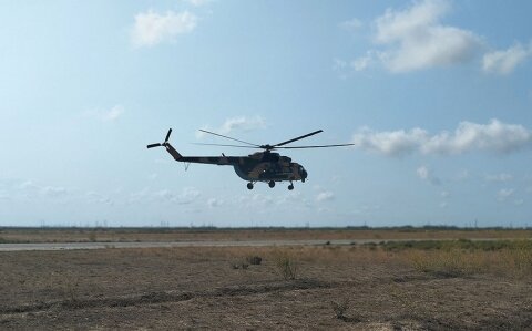 -nin helikopter bölmələri ilə təlim-məşq uçuşları keçirilib