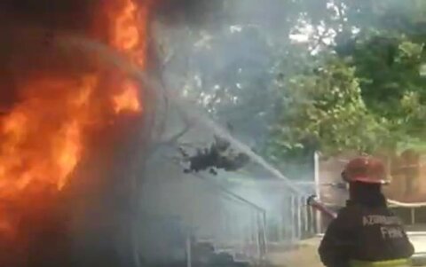 İstirahət mərkəzində yanğın -