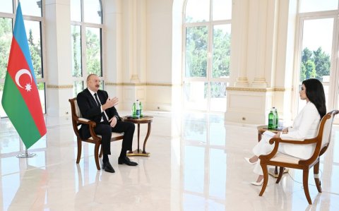 Azərbaycan Prezidenti İlham Əliyev “Əl-Ərəbiyyə” telekanalına müsahibə verib
