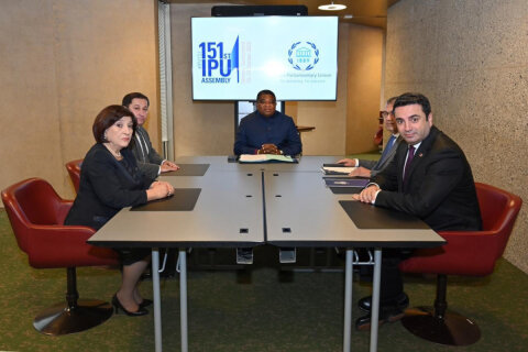 Sahibə Qafarova Cenevrədə Alen Simonyanla görüşündən danışıb