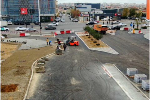 Bakının Süleyman Vəzirov küçəsində yenidənqurma işləri tamamlanmaq üzrədir