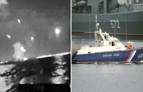 Ukrayna ordusu Kerç körpüsünü qoruyan Rusiya gəmilərinə zərbə endirib