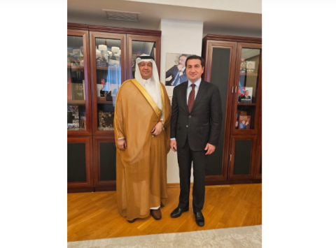 Hikmət Hacıyev Səudiyyə Ərəbistanı səfiri ilə görüşüb