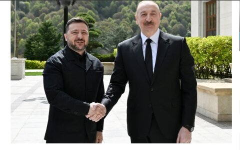 Ukrayna Prezidenti Volodimir Zelenski Azərbaycanda işgüzar səfərdədir
