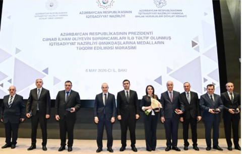 İqtisadiyyat Nazirliyinin əməkdaşlarına medallar təqdim edilib