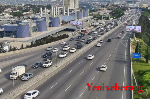 Bakının bəzi yollarında sıxlıq müşahidə olunur