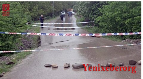 Qubada yol ÇÖKDÜ –