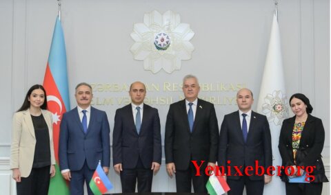 Emin Əmrullayev Tacikistanın təhsil və elm naziri ilə görüşüb